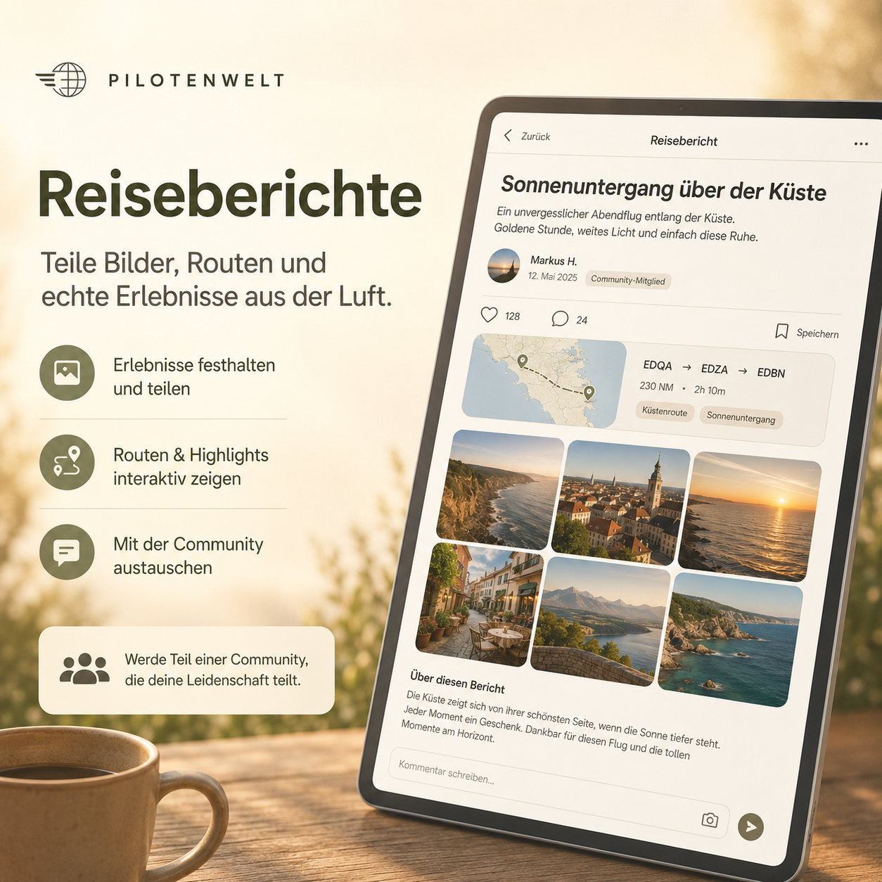 Reiseberichte von Privatpiloten